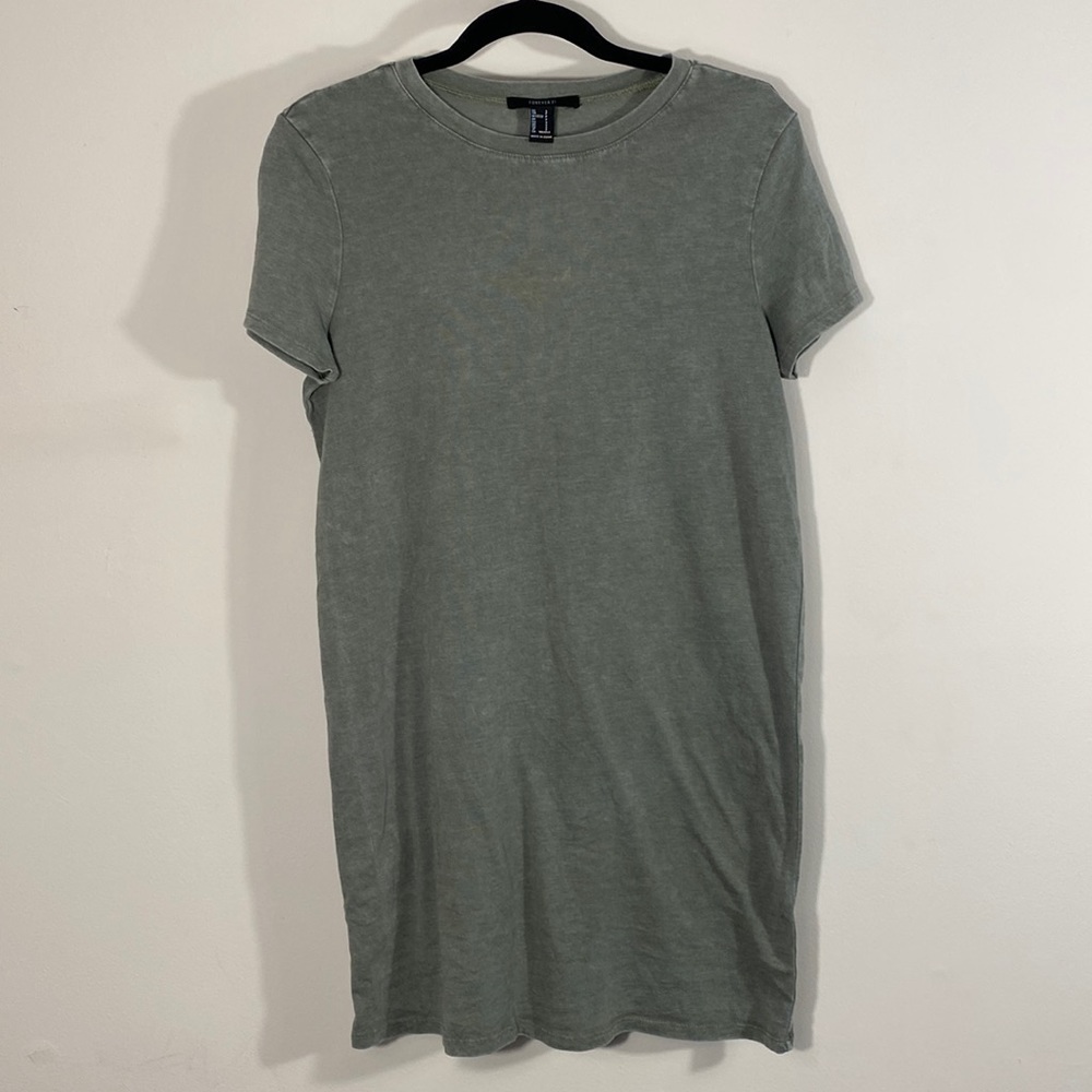 Forever 21 Green Teeshirt Dress